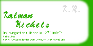 kalman michels business card